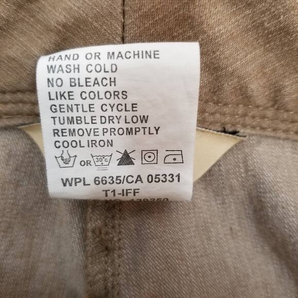 Woolrich Women's Khaki Cropped Capri Pants Size 4 - Picture 7 of 7